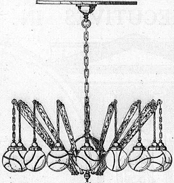 1913 ebbets chandelier